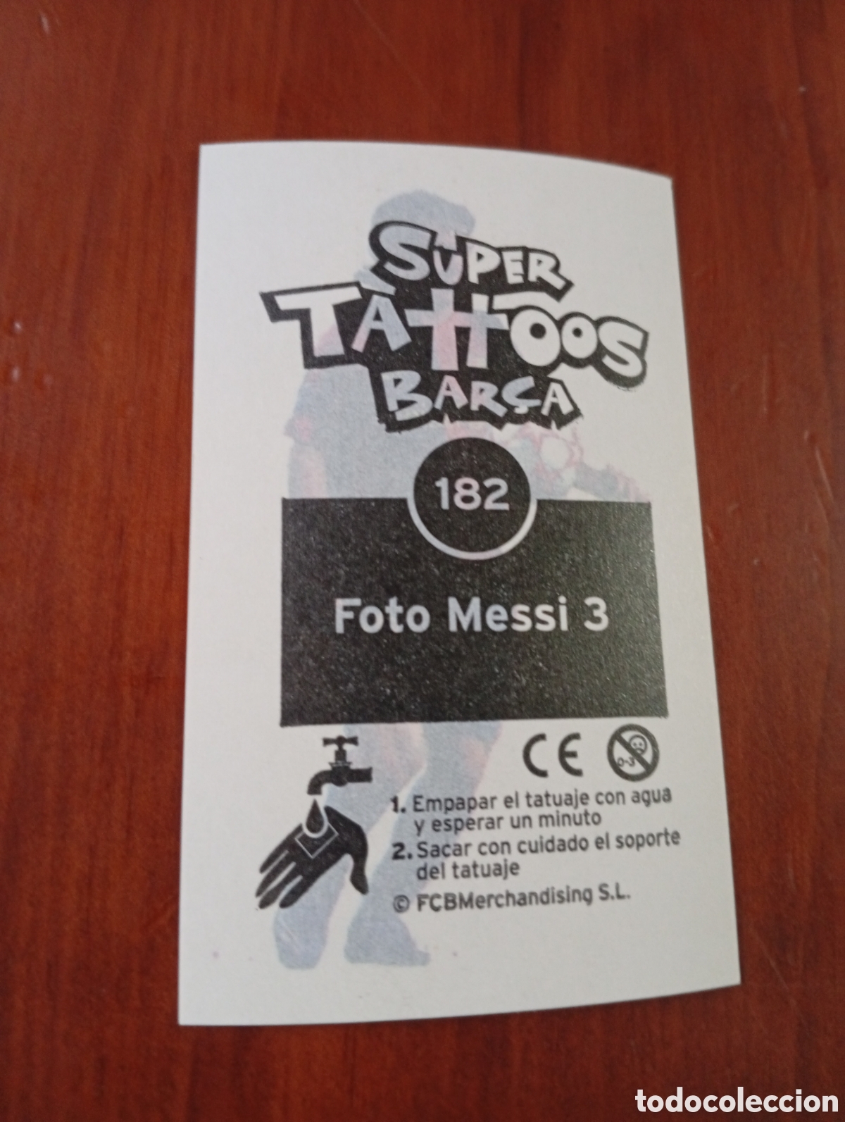 Cromos de F&uacute;tbol: CROMO SUPER TATTOOS BAR&Ccedil;A BARCA FUTBOL BARCELONA N &ordm; 182 FOTO MESSI 3 CALCOMANIA TATUAJE