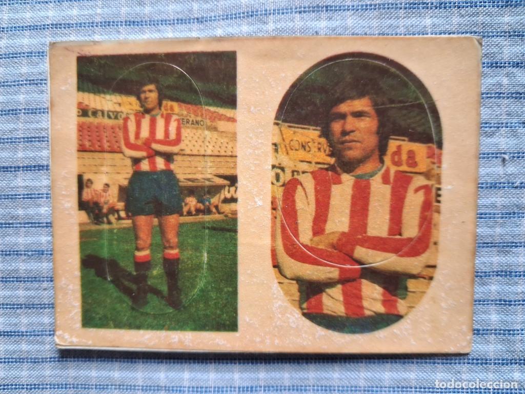 Figurine di Calcio: Cromos F&uacute;tbol Liga 1975 1976. Doria. N&ordm; 155 y 166. Editorial Maga. Cromos sin usar.