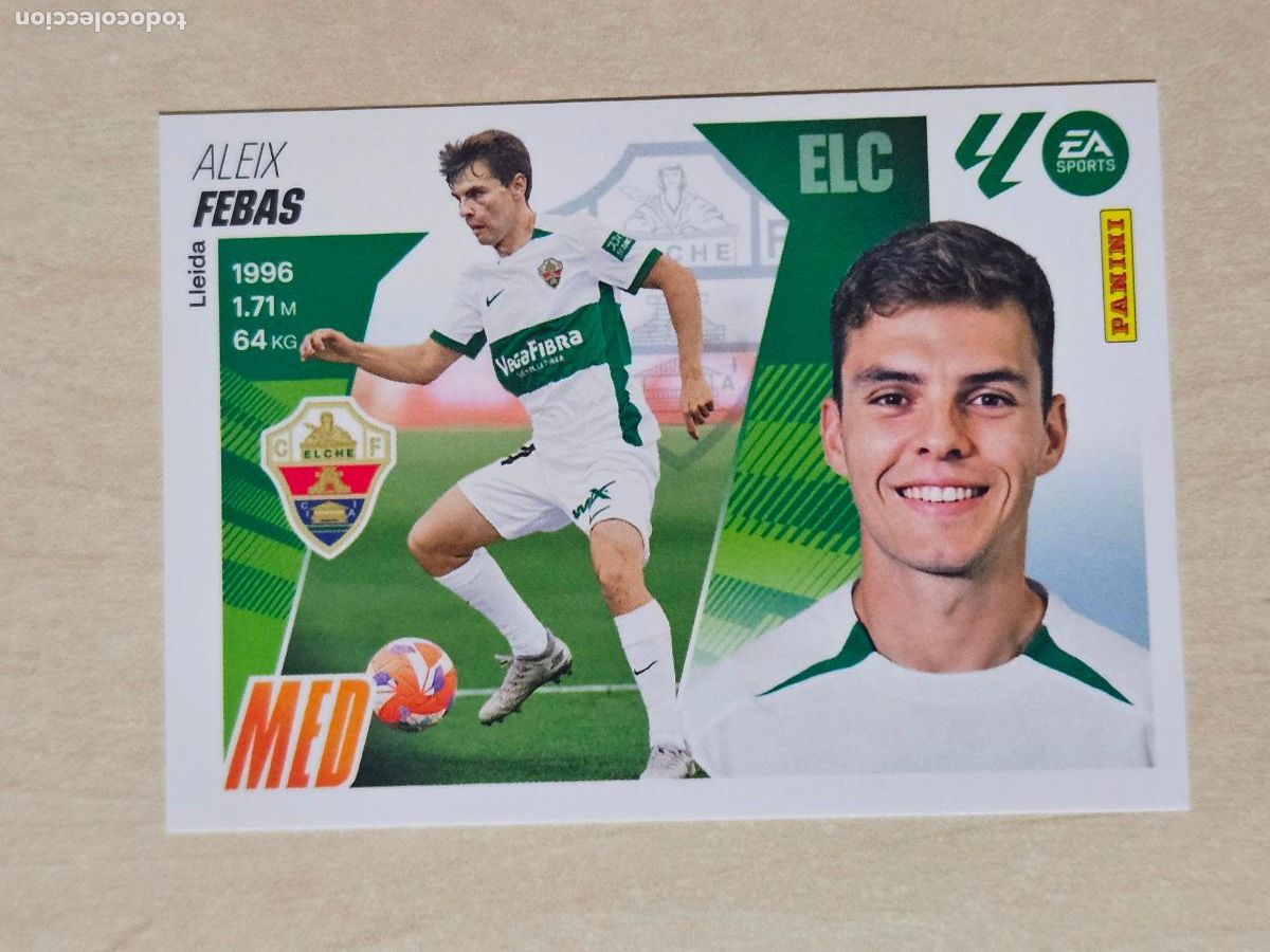 Football Stickers: CROMO N&ordm; 11 FEBAS - ELCHE - EDICIONES ESTE 2025-26 - 25/26 (NUEVO)