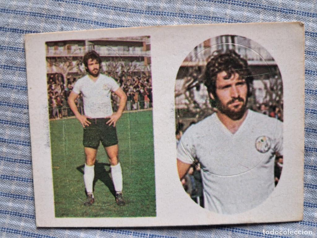 Fu&szlig;ball-Sticker: Cromos F&uacute;tbol Liga 1975 1976. Juanjo. N&ordm; 434 y 445. Editorial Maga. Cromos sin usar.
