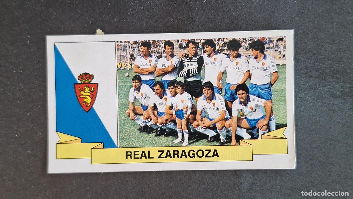 Cromos de F&uacute;tbol: L3 EQUIPO REAL ZARAGOZA LIGA ESTE 1985 1986 85 86 RECUPERADO DESPEGADO