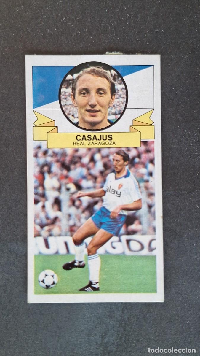Cromos de F&uacute;tbol: L3 CASAJUS REAL ZARAGOZA LIGA ESTE 1985 1986 85 86 RECUPERADO DESPEGADO