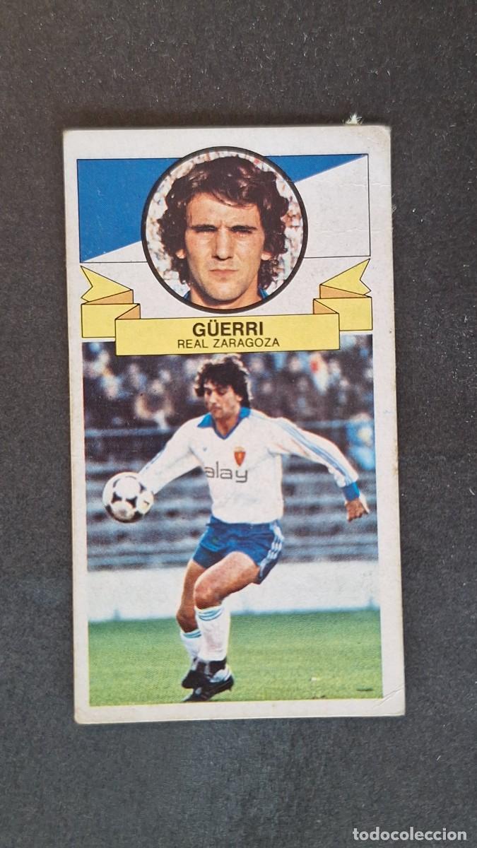 Cromos de F&uacute;tbol: L3 G&Uuml;ERRI REAL ZARAGOZA LIGA ESTE 1985 1986 85 86 RECUPERADO DESPEGADO