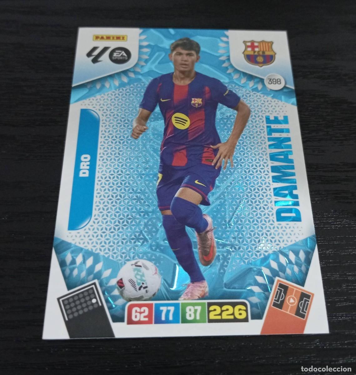 Football Stickers: -ADRENALYN 25-26 : 398 DRO ( BARCELONA ) -- DIAMANTE --