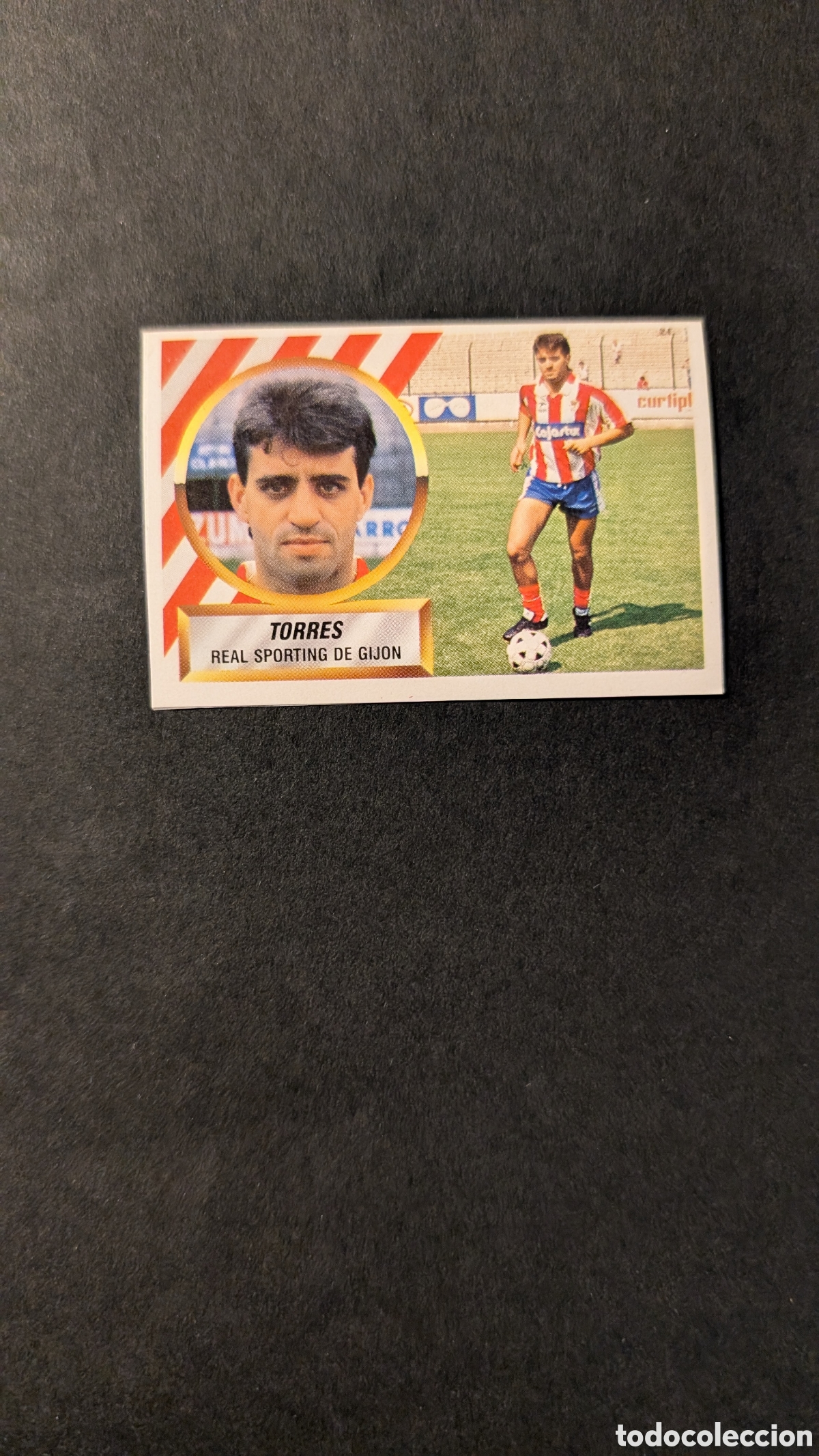 Cromos de F&uacute;tbol: TORRES SPORTING GIJON FICHAJE 27 LIGA ESTE 1988/89 88 89 RECORTADO RECUPERADO