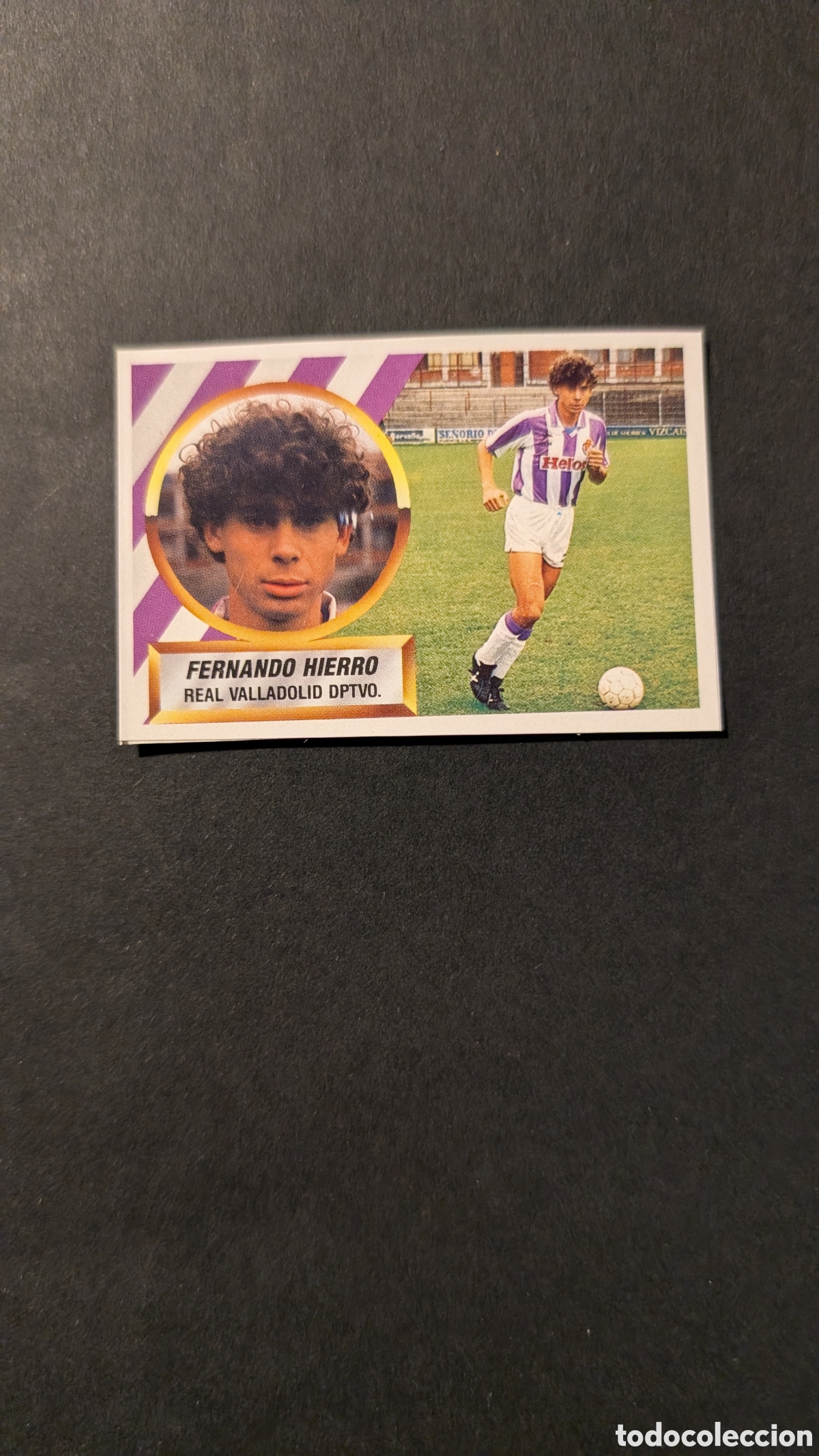 Cromos de F&uacute;tbol: FERNANDO HIERRO ROOKIE VALLADOLID LIGA ESTE 1988/89 88 89 RECORTADO RECUPERADO