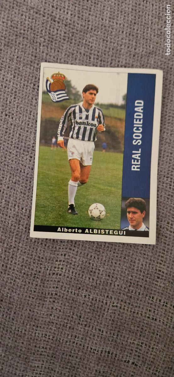 Cromos de F&uacute;tbol: albistegui panini real sociedad 1995 1996 95 96