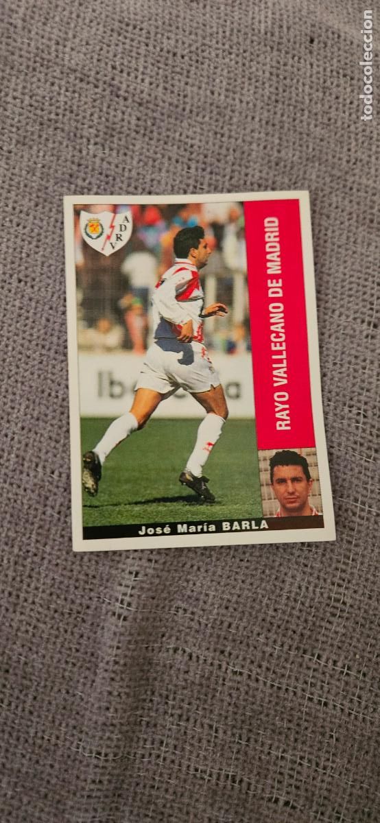 Cromos de F&uacute;tbol: barla rayo vallecano 1995 1996 95 96 SIN PEGAR
