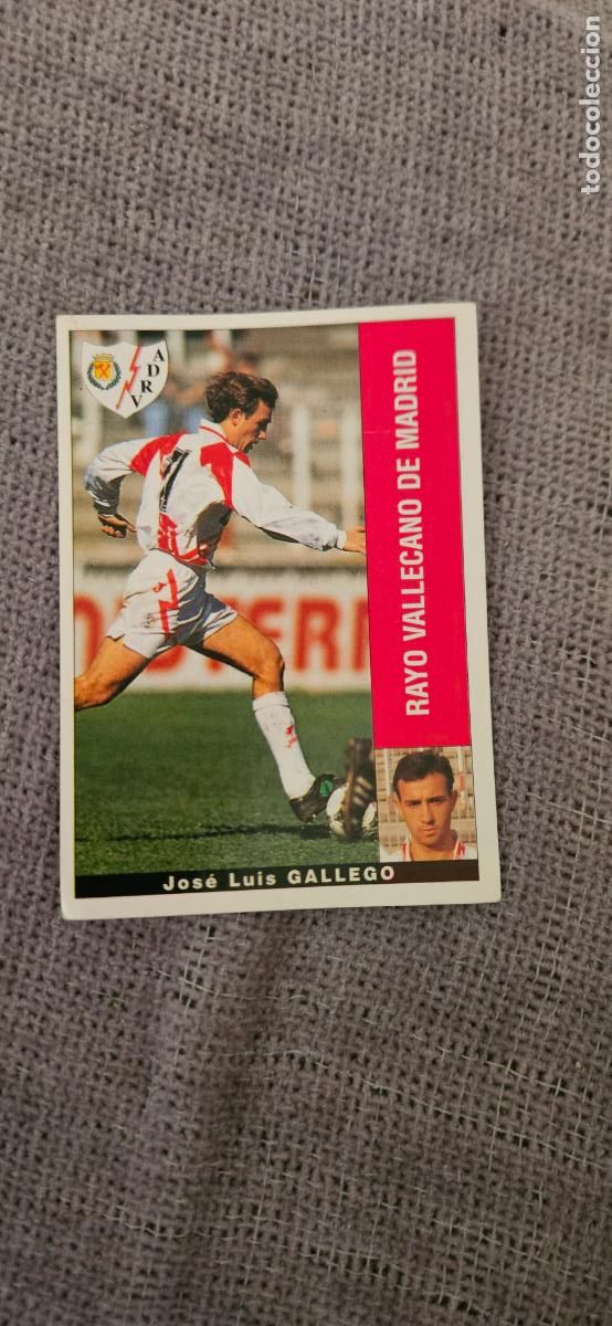 Cromos de F&uacute;tbol: gallego rayo vallecano 1995 1996 95 96 SIN PEGAR