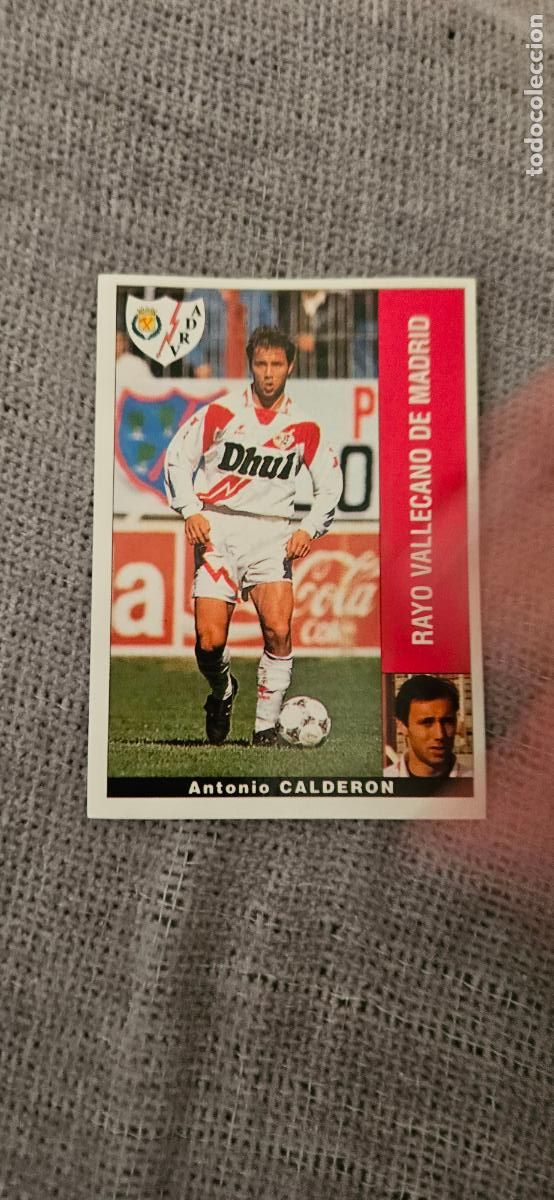 Cromos de F&uacute;tbol: calderon rayo vallecano 1995 1996 95 96 SIN PEGAR
