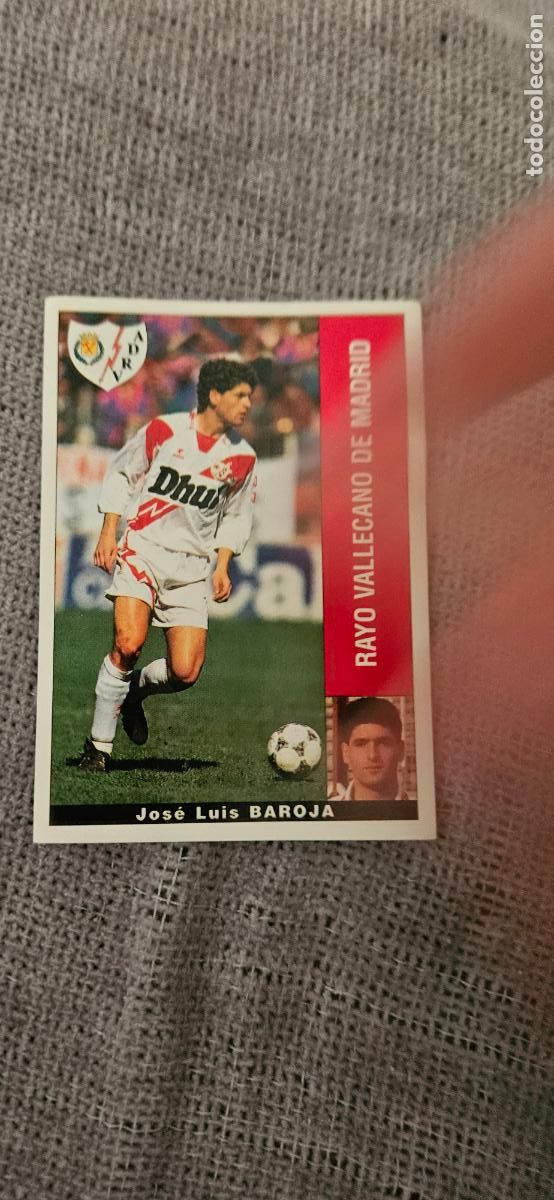 Cromos de F&uacute;tbol: baroja rayo vallecano 1995 1996 95 96 SIN PEGAR