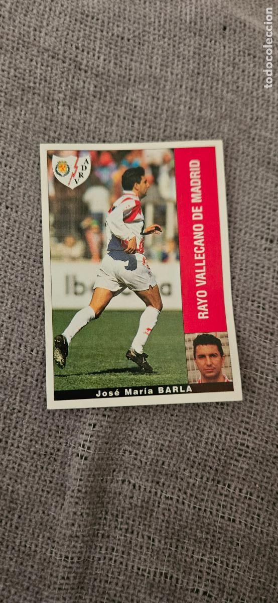 Cromos de F&uacute;tbol: barla rayo vallecano 1995 1996 95 96 SIN PEGAR