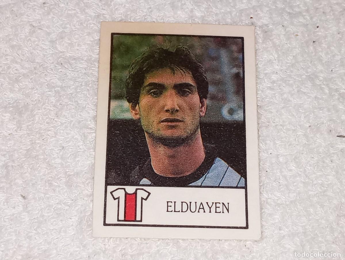 Cromos de F&uacute;tbol: BOLLYCAO PANRICO : ANTIGUO CROMO N&ordm; 17 BOLLY FUTBOL 87 - 88 ELDUAYEN ATLETICO MADRID SIN PEGAR