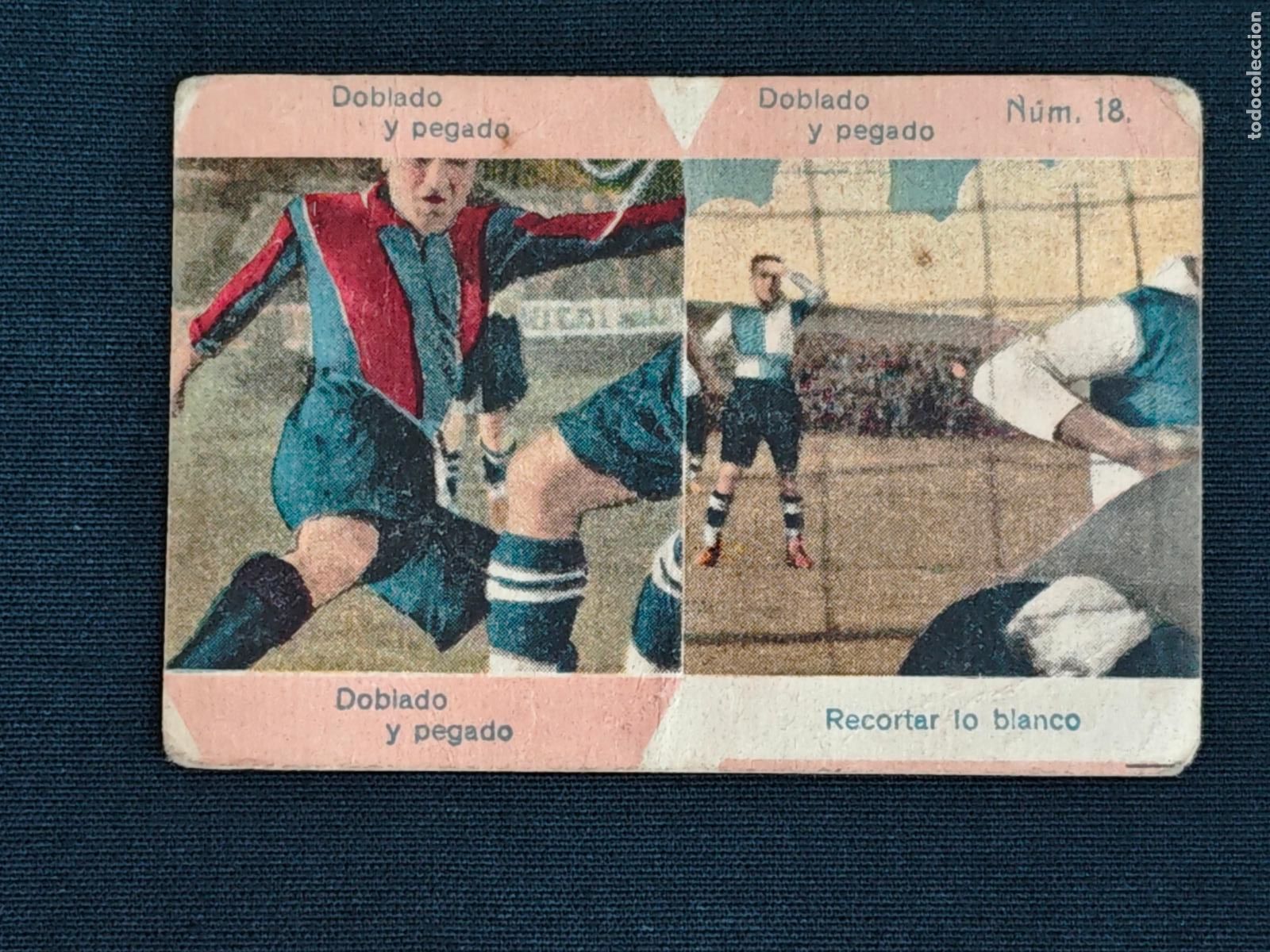 Cromos de F&uacute;tbol: CROMO - JUEGO ROMPECABEZAS FOOT-BALL - N&ordm; 18 - CHOCOLATE ORTHI