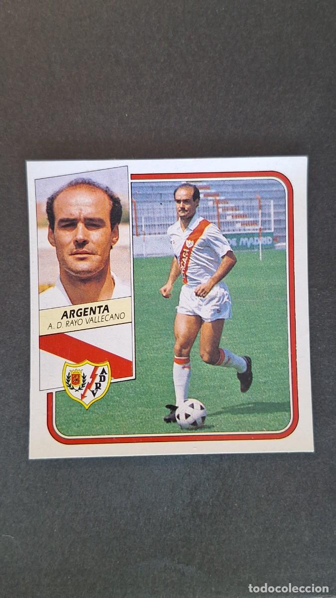 Cromos de F&uacute;tbol: L2 ARGENTA RAYO VALLECANO LIGA ESTE 1989 1990 89 90 RECUPERADO DESPEGADO