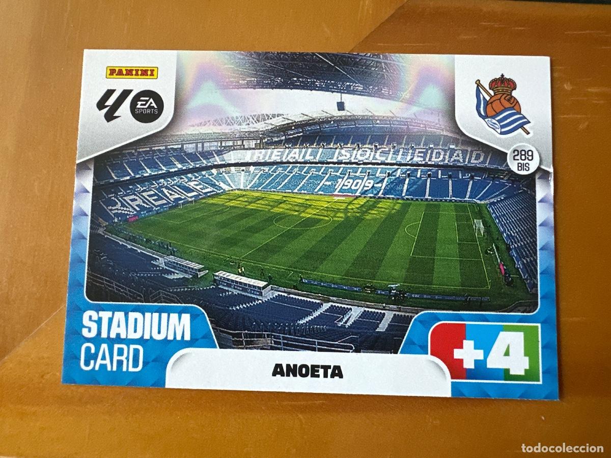 Cromos de F&uacute;tbol: 289 BIS Stadium Card Anoeta, Real Sociedad, Panini Adrenalyn XL La Liga 2025 2026 25 26