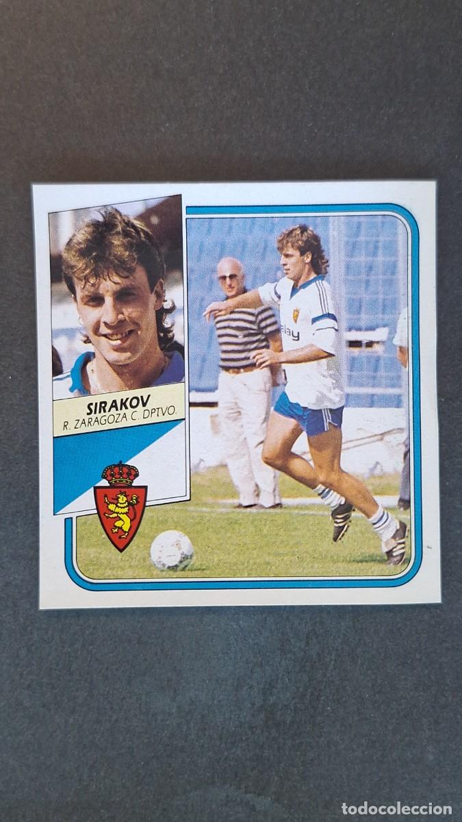 Cromos de F&uacute;tbol: L2 SIRAKOV REAL ZARAGOZA LIGA ESTE 1989 1990 89 90 RECUPERADO DESPEGADO