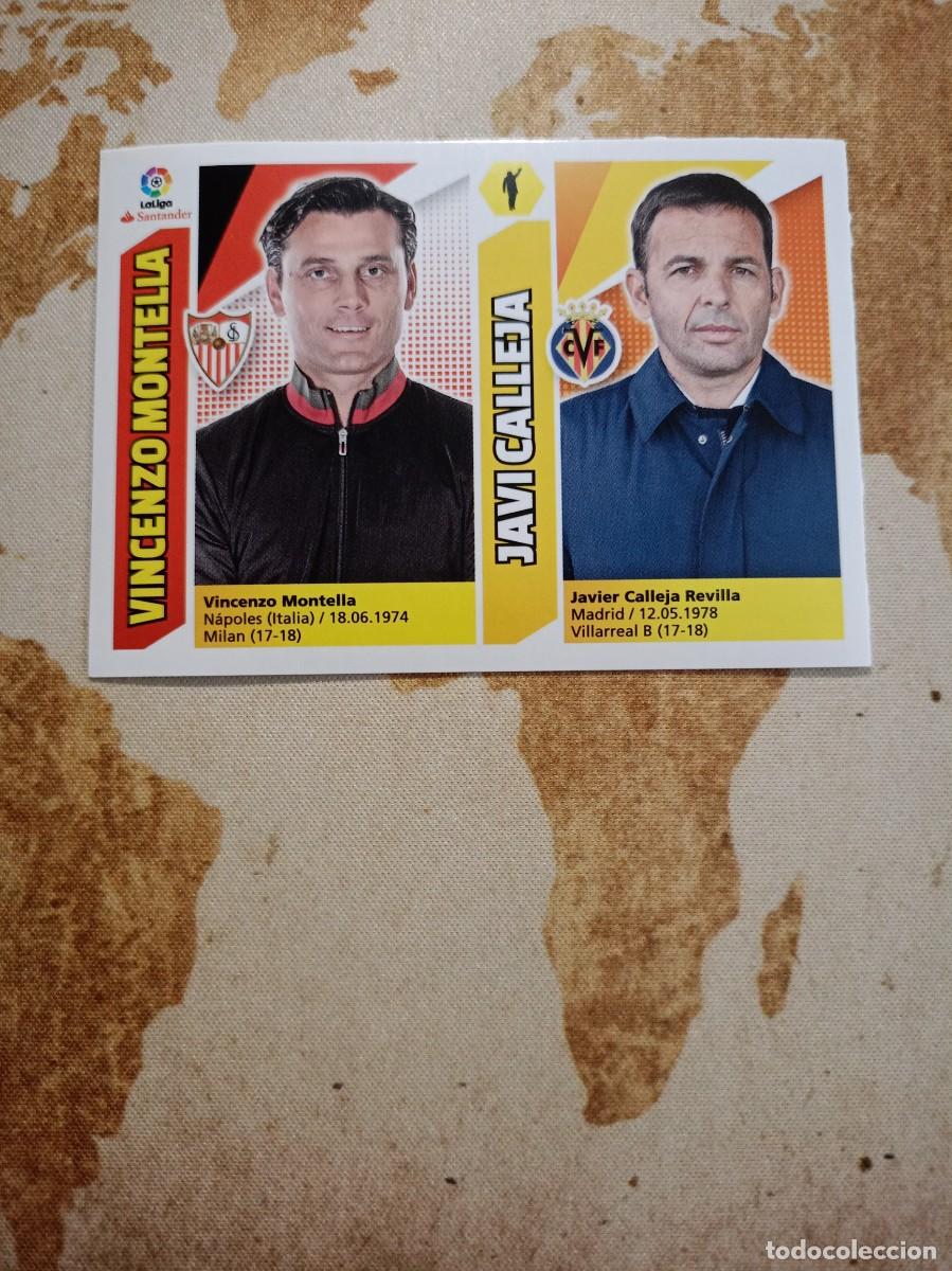 Fu&szlig;ball-Sticker: Mercado de invierno 42 VINCENZO MONTELLA / JAVI CALLEJA Liga este 2017-18