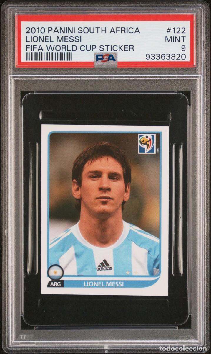 Figurine di Calcio: Messi #122 Panini South Africa Fifa World Cup Sticker 2010 PSA 9