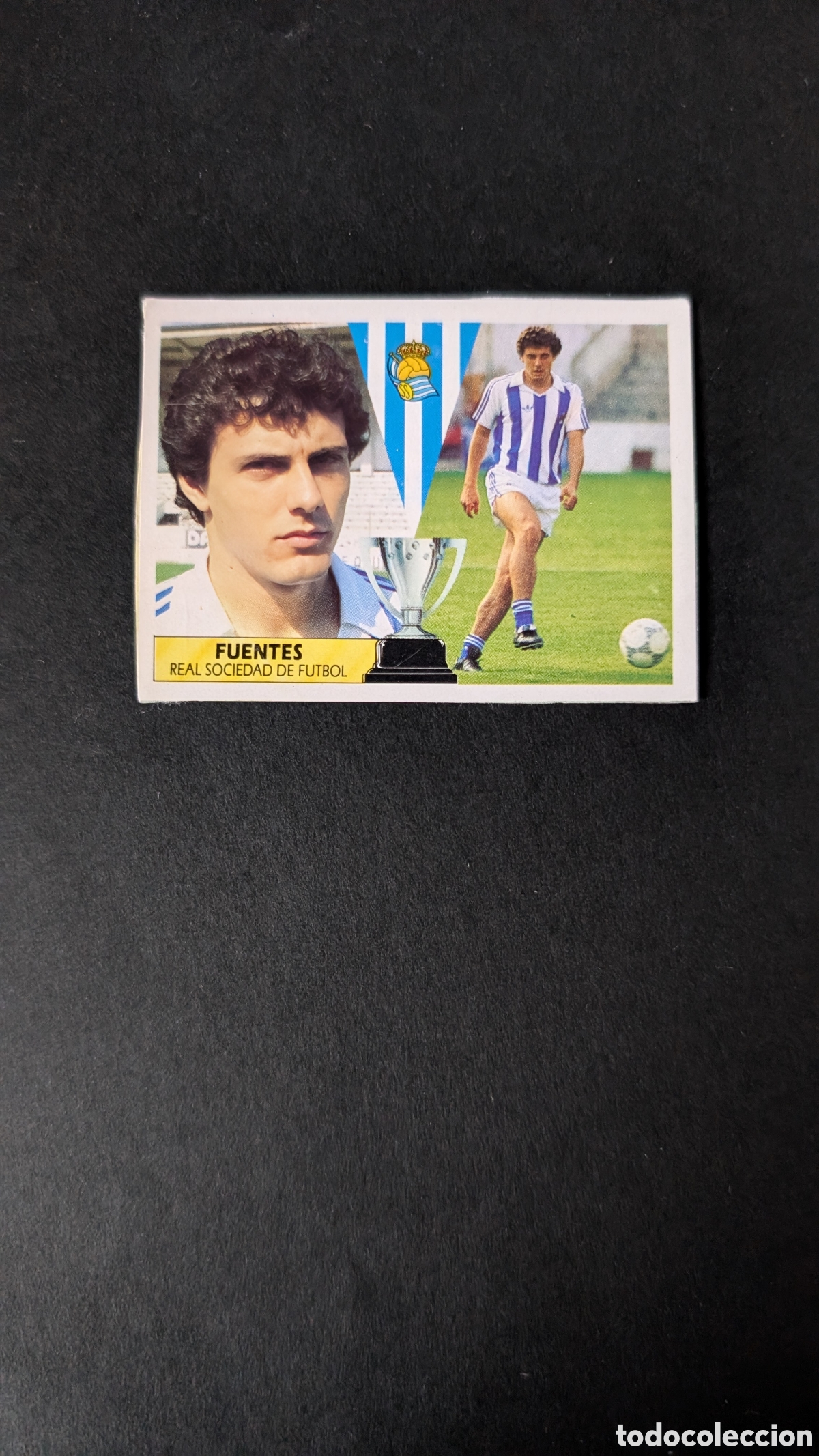 Cromos de F&uacute;tbol: FUENTES REAL SOCIEDAD FICHAJE 28 LIGA ESTE 1987/88 87 88 RECUPERADO RECORTADO