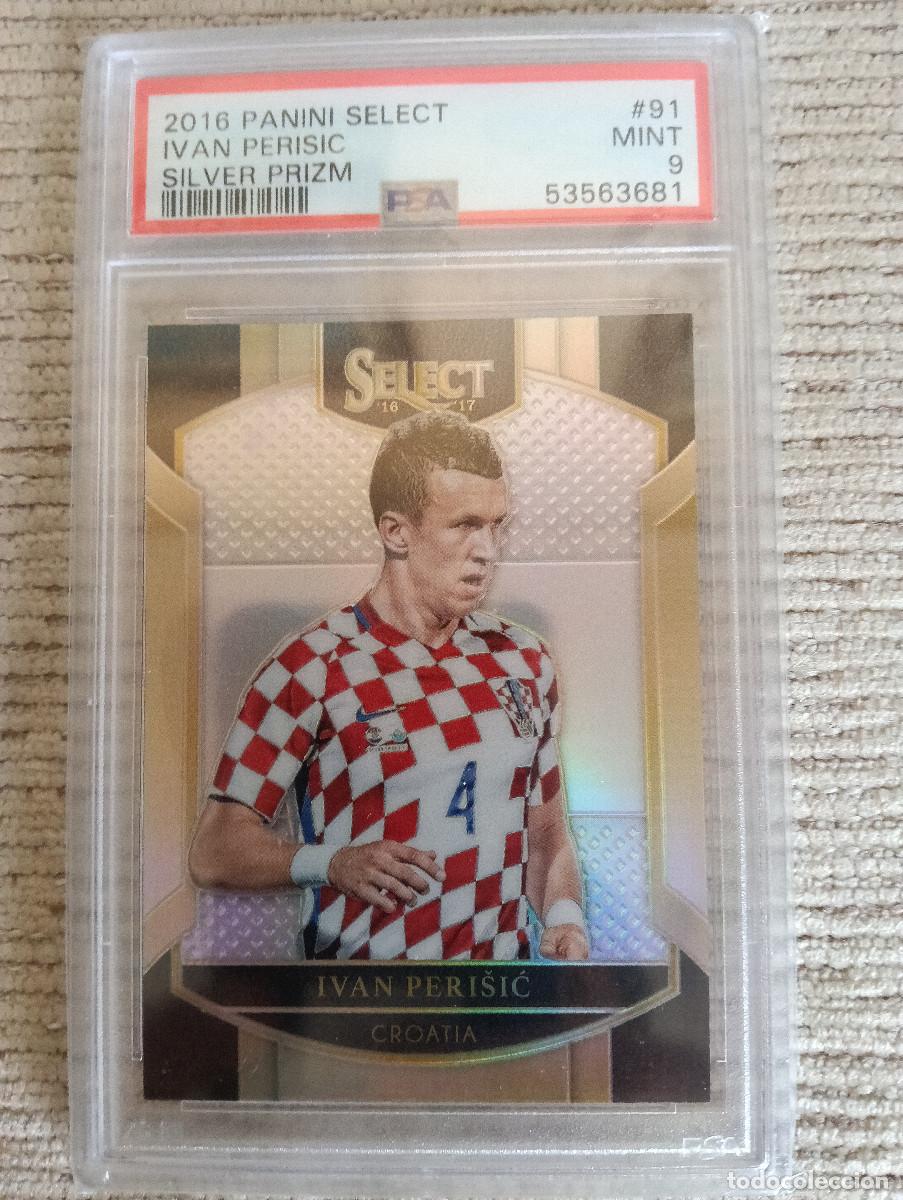 Cromos de F&uacute;tbol: Ivan Perisic. Croacia. Panini Select. Gradeada 9 PSA