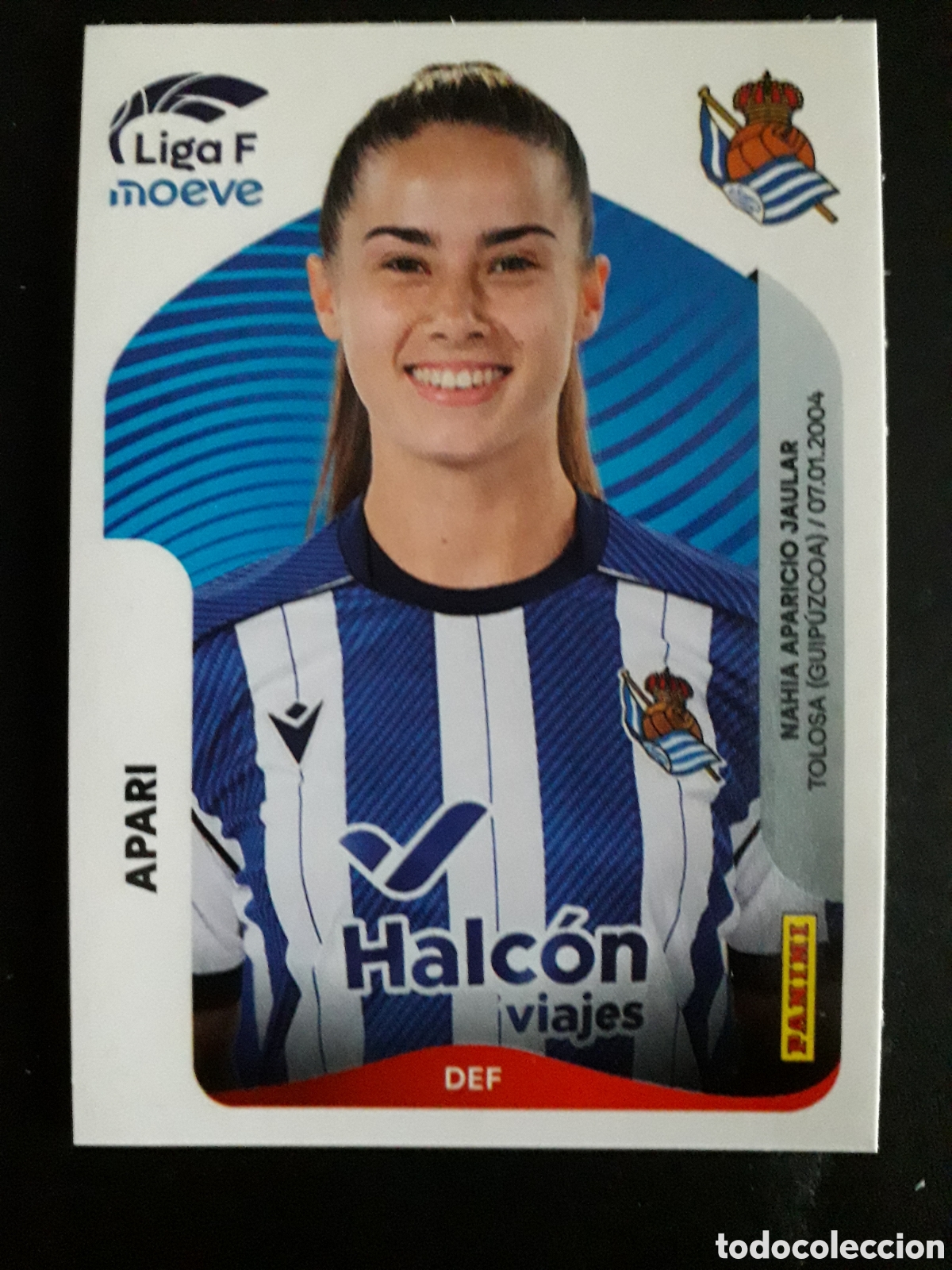 Cromos de F&uacute;tbol: APARI REAL SOCIEDAD N&deg; 289 LIGA F FEMENINA 2025 2026 25 26 PANINI SIN PEGAR PEDIDO M&Iacute;NIMO 3&euro;