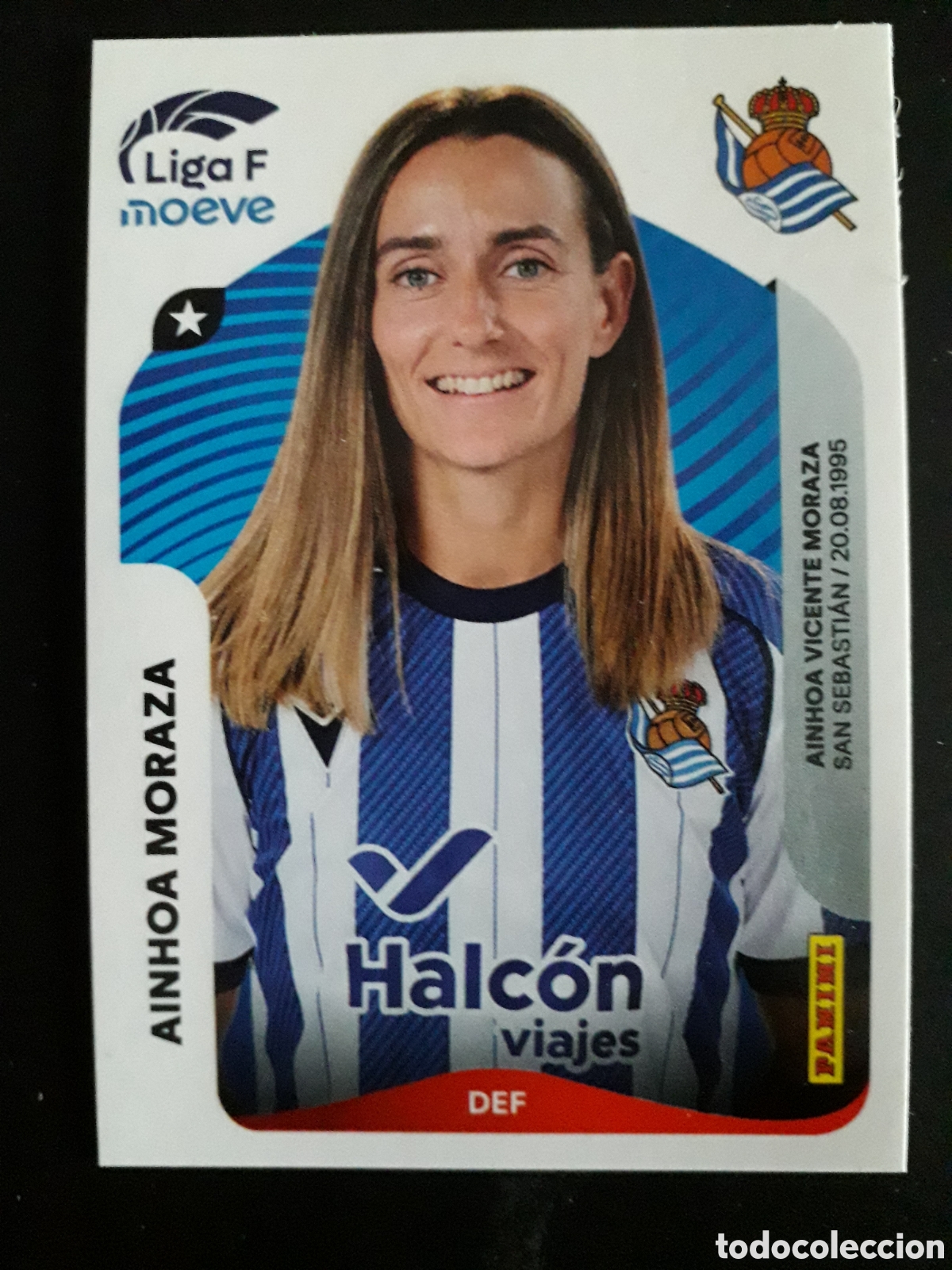 Cromos de F&uacute;tbol: AINHOA MORAZA REAL SOCIEDAD N&deg; 290 LIGA F FEMENINA 2025 2026 25 26 PANINI SIN PEGAR PEDIDO M&Iacute;NIMO 3&euro;
