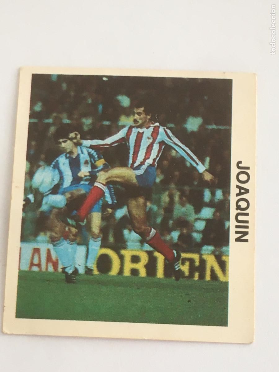 Cromos de F&uacute;tbol: joaquin sporting gijon coleccion play off n&ordm; 128 cromo original antiguo nunca pegado