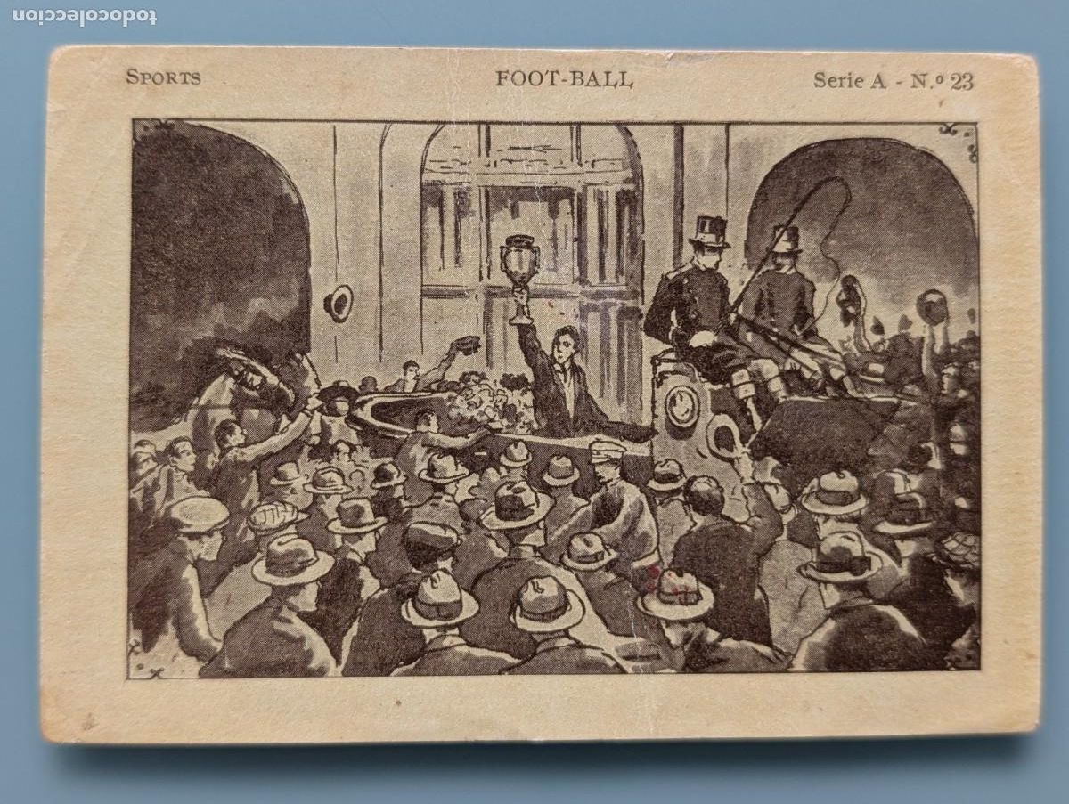 Cromos de f&uacute;tbol: VERY RARE CARD FC BARCELONA CAMPEON COPA 1922 JUGADORES EN EL AYUNTAMIENTO SPORTS FOOTBALL ALCANTARA