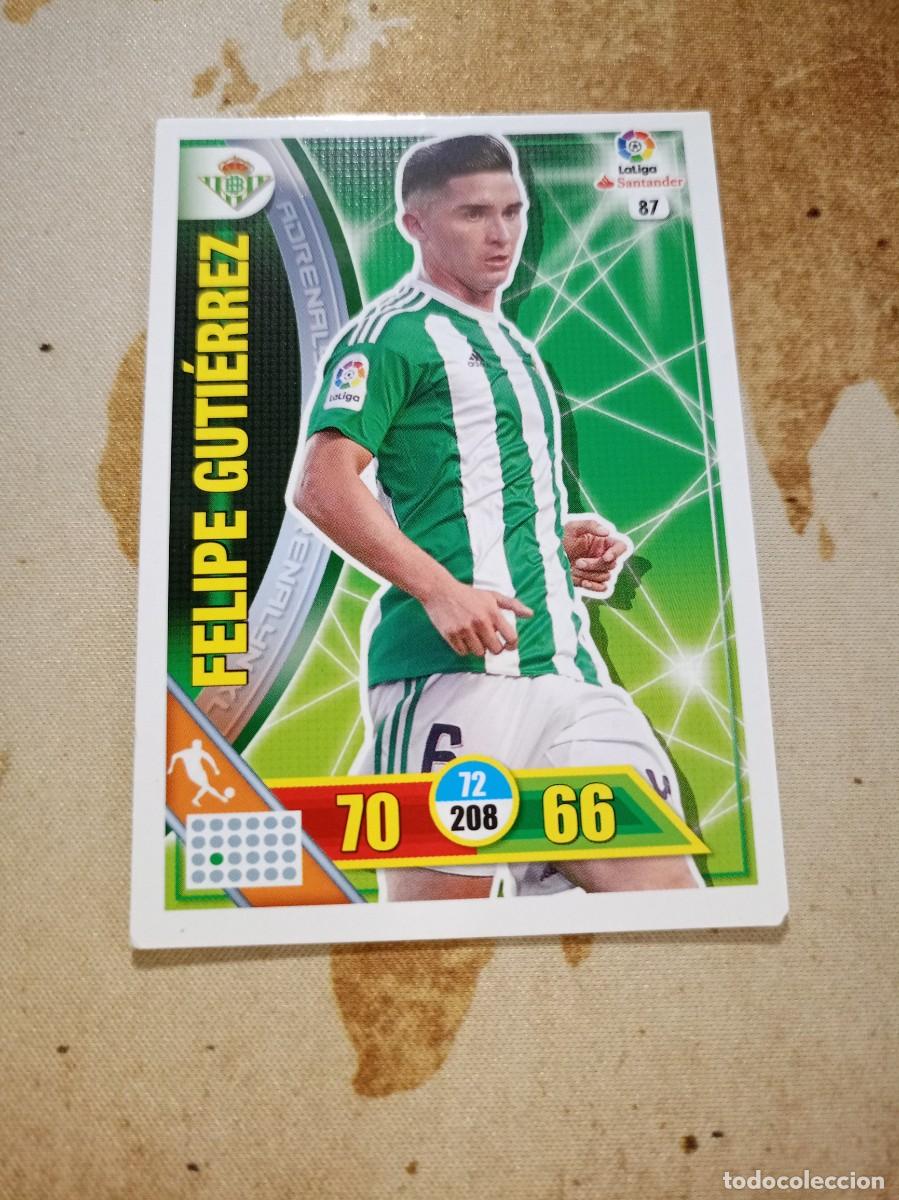 Figurine di Calcio: Betis 87 FELIPE GUTI&Eacute;RREZ Adrenalyn 2016-17