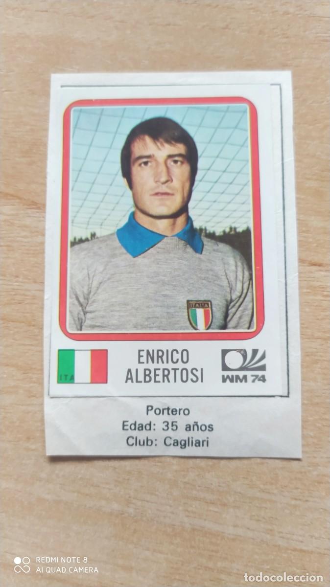 Cromos de F&uacute;tbol: ITALIA 289 ENRICO ALBERTOSI -MUNICH 74 VULCANO -PANINI MUNDIAL 1974 WORLD CUP 1974 - C5