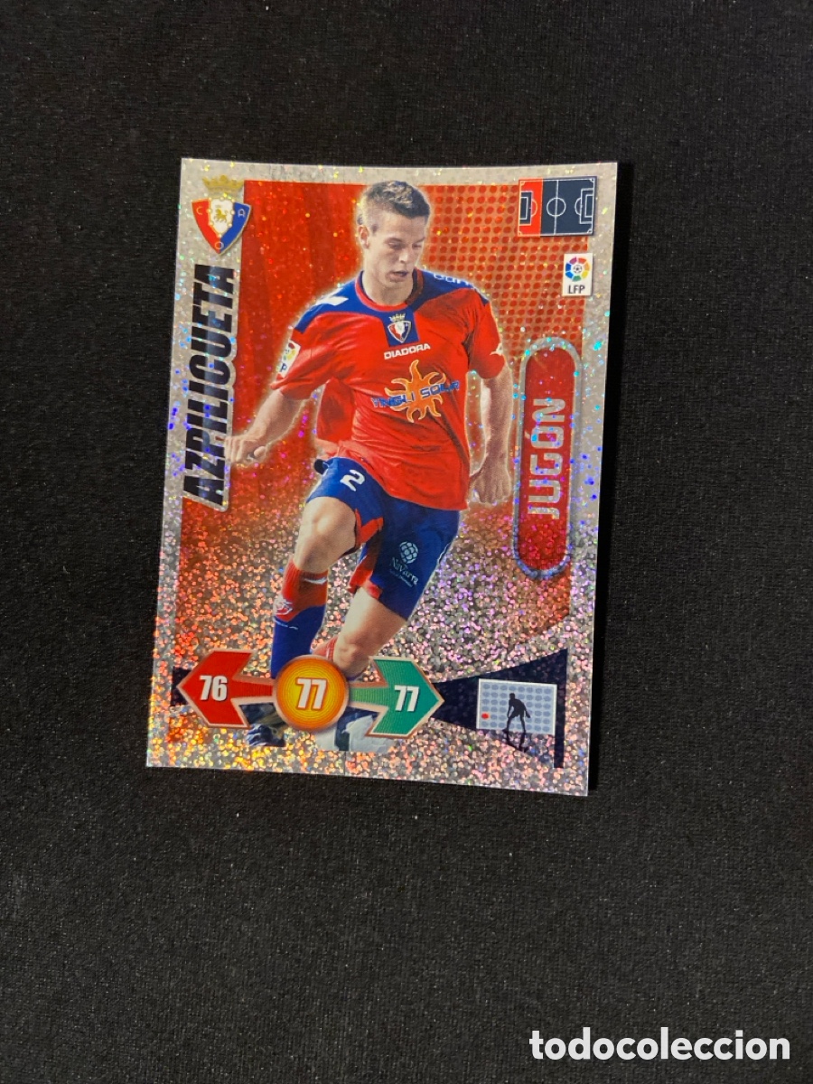 Figurine di Calcio: AZPILICUETA 371 JUG&Oacute;N (OSASUNA) ADRENALYN PANINI 2009-2010 09 10 CROMO CARTA A-6