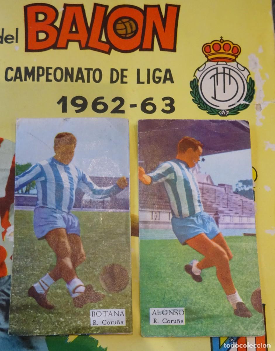 Cromos de Futebol: BOTANA, ALONSO, CORU&Ntilde;A, MAGOS DEL BAL&Oacute;N,1962-63, ED. TRIUNFO,NUNCA PEGADOS,PRECIO INDICADO POR CROMO