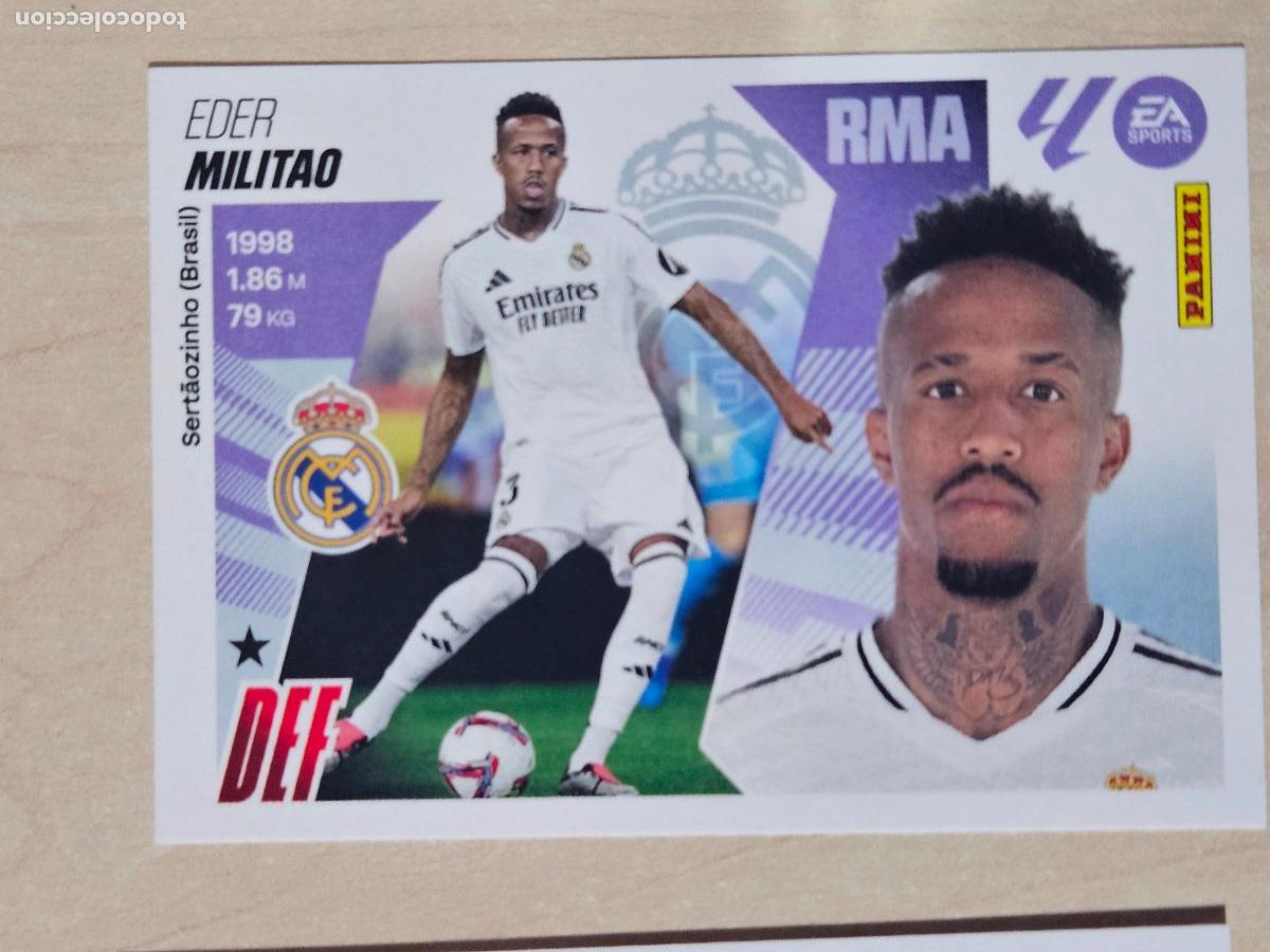Cromos de F&uacute;tbol: CROMO N&ordm; 8 MILITAO - REAL MADRID - EDICIONES ESTE 2025-26 - 25/26 (NUEVO)