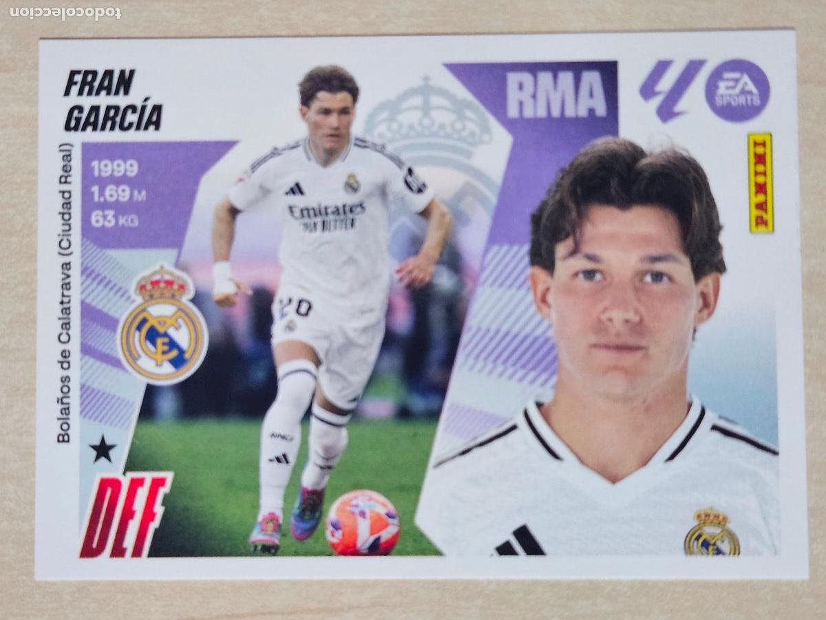 Football Stickers: CROMO N&ordm; 10B FRAN GARCIA - REAL MADRID - EDICIONES ESTE 2025-26 - 25/26 (NUEVO)