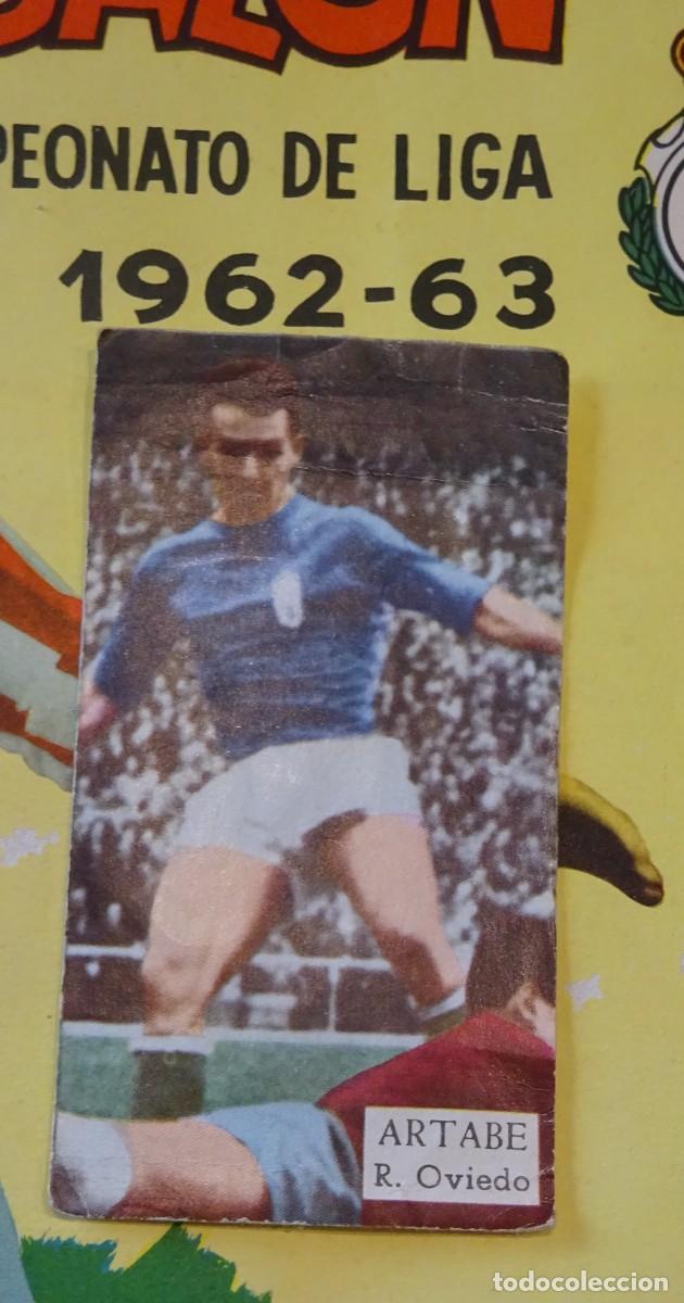 Cromos de F&uacute;tbol: ARTABE, OVIEDO, MAGOS DEL BAL&Oacute;N, 1962-63, ED. TRIUNFO, NUNCA PEGADO