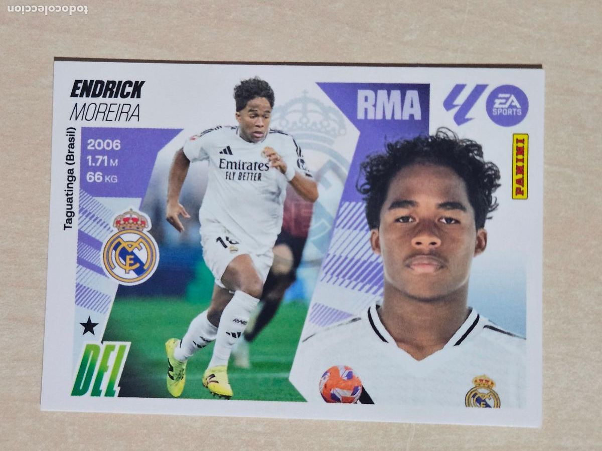 Football Stickers: CROMO N&ordm; 17B ENDRICK - REAL MADRID - EDICIONES ESTE 2025-26 - 25/26 (NUEVO)