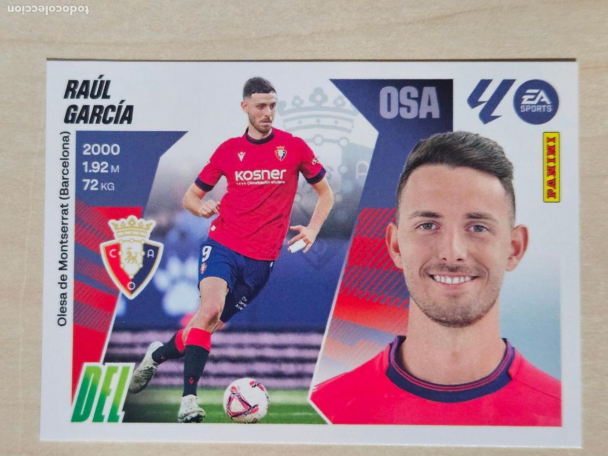 Football Stickers: CROMO N&ordm; 20 RAUL GARCIA - OSASUNA - EDICIONES ESTE 2025-26 - 25/26 (NUEVO)