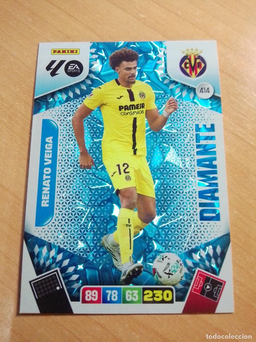 Cromos de F&uacute;tbol: 414 RENATO VEIGA DIAMANTE DEL VILLARREAL 25 26 ADRENALYN XL 2025 2026