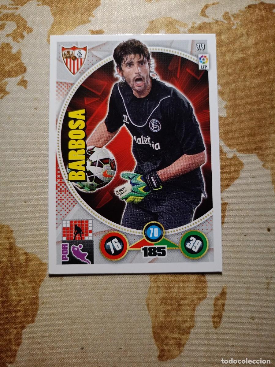 Cromos de f&uacute;tbol: Sevilla 318 BARBOSA Adrenalyn 2014-15
