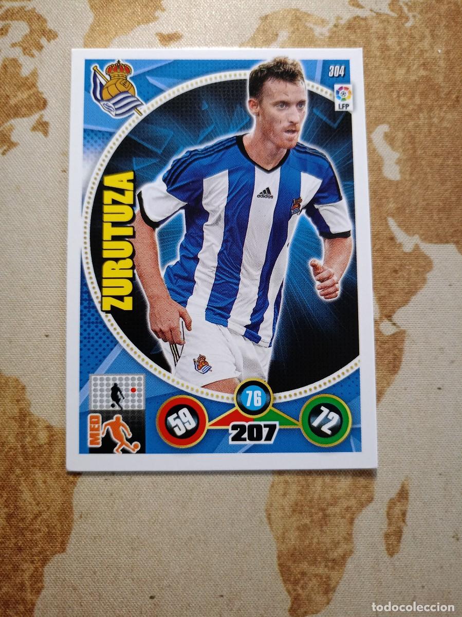 Cromos de F&uacute;tbol: Real sociedad 304 ZURUTUZA Adrenalyn 2014-15