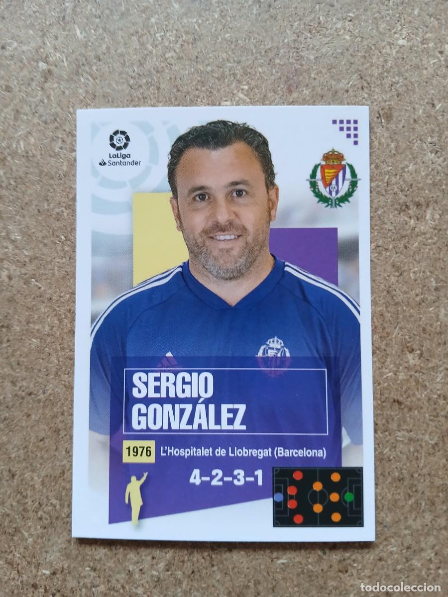 Cromos de F&uacute;tbol: ENTRENADOR SERGIO GONZALEZ - REAL VALLADOLID CF N&ordm; 1 LIGA ESTE 2020 2021 - 20 21