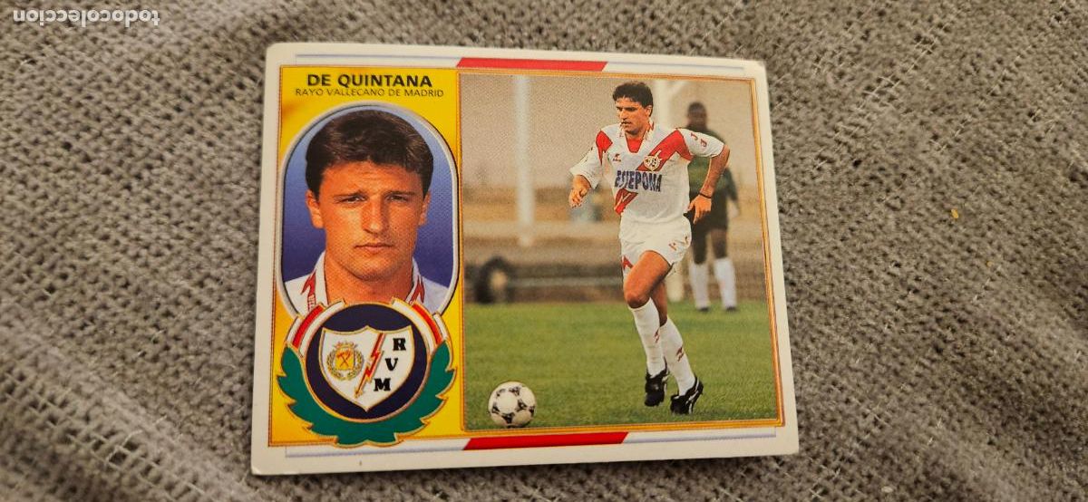 Cromos de F&uacute;tbol: de quintana rayo vallecano 1997 1996 97 este 96