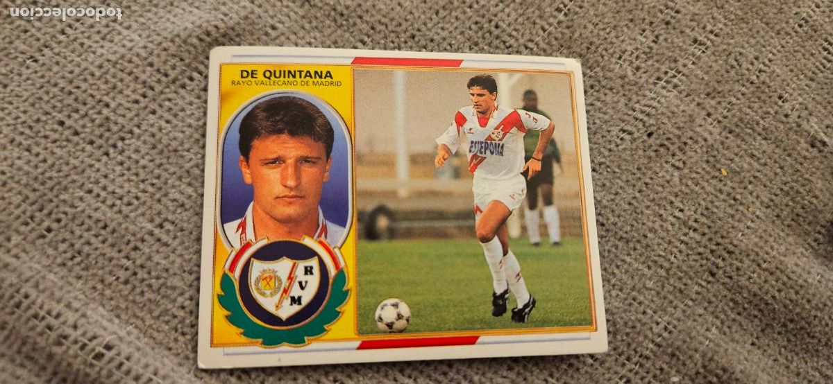 Cromos de F&uacute;tbol: de quintana rayo vallecano 1997 1996 97 este 96