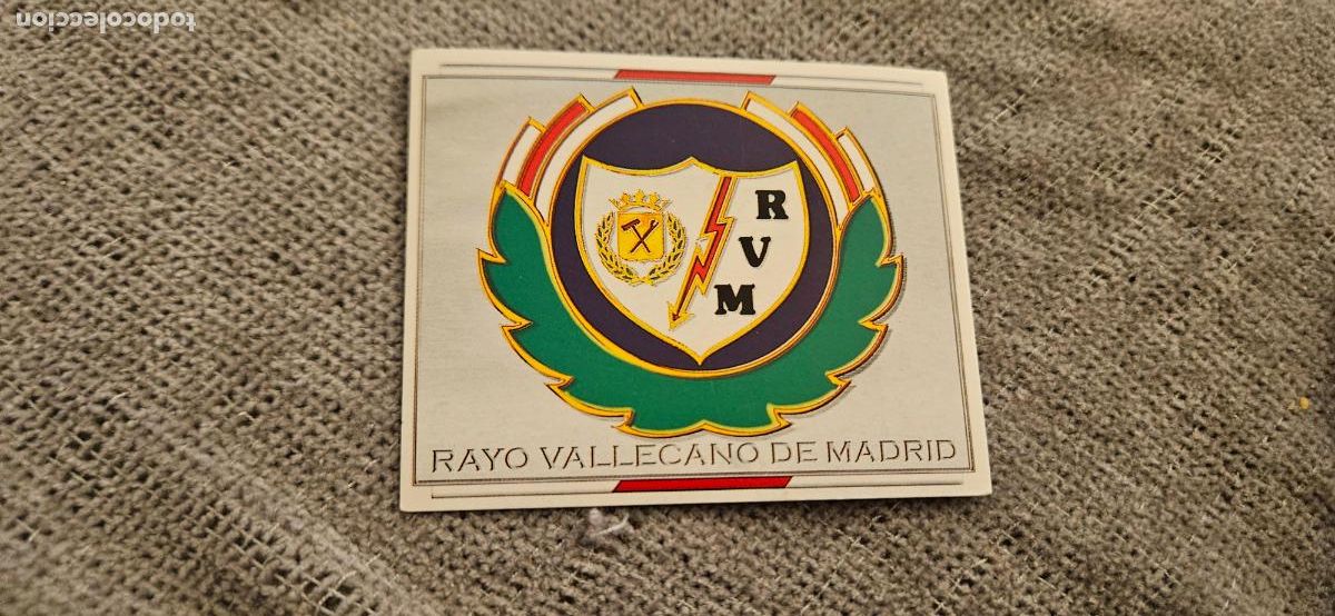 Cromos de F&uacute;tbol: escudo rayo vallecano 1997 1996 97 este 96