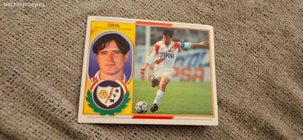 Cromos de F&uacute;tbol: cota rayo vallecano 1997 1996 97 este 96