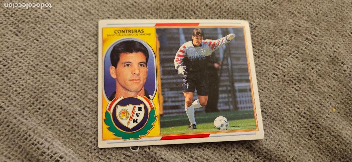 Cromos de F&uacute;tbol: contreras rayo vallecano 1997 1996 97 este 96