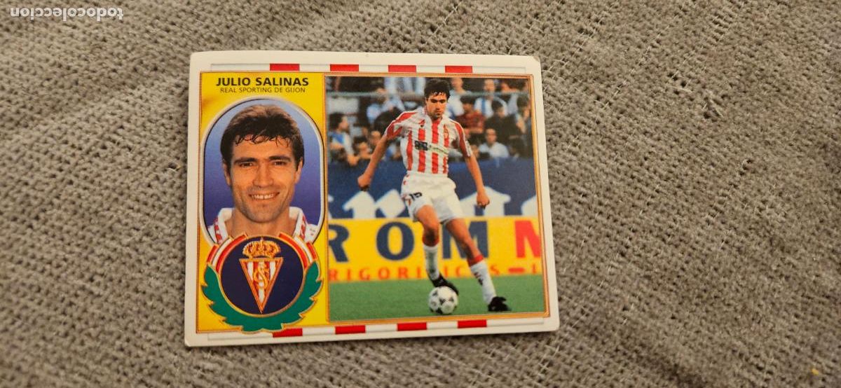 Cromos de F&uacute;tbol: julio salinas sporting de gijon 1997 1996 97 este 96