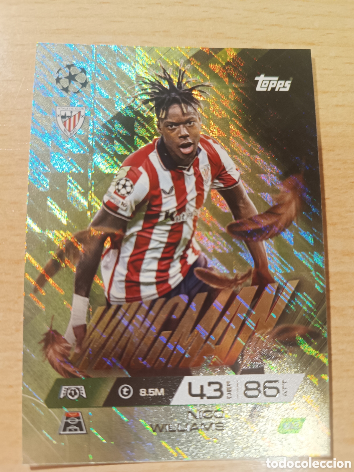 Cromos de F&uacute;tbol: 183 NICO WILLIAMS WINGMAN ATHLETIC CLUB DE BILBAO MATCH ATTAX EXTRA 2025 2026 TOPPS 25 26