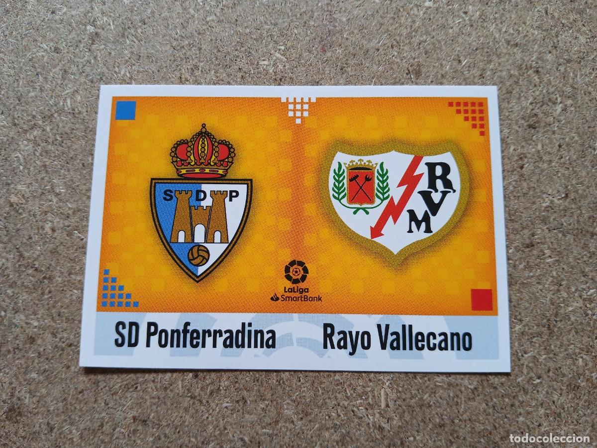 Cromos de F&uacute;tbol: ESCUDOS SD PONFERRADINA - RAYO VALLECANO - LALIGA SMARTBANK N&ordm; 9 - LIGA ESTE 2020 2021 - 20 21
